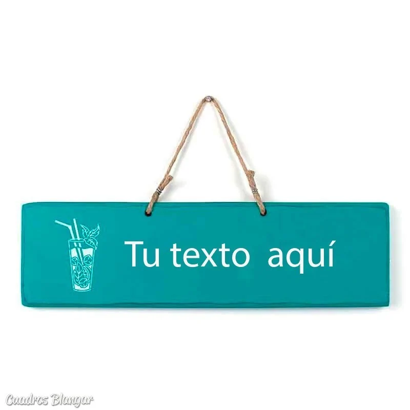 Artístico cartel madera personalizable Arte y decoración Carteles decoración madera personalizados 